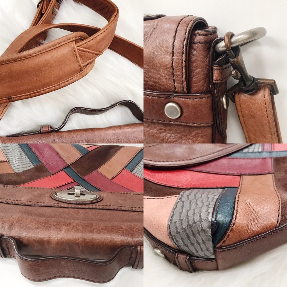 Fossil Maddox Patchwork Leather Shoulder Bag - image 7